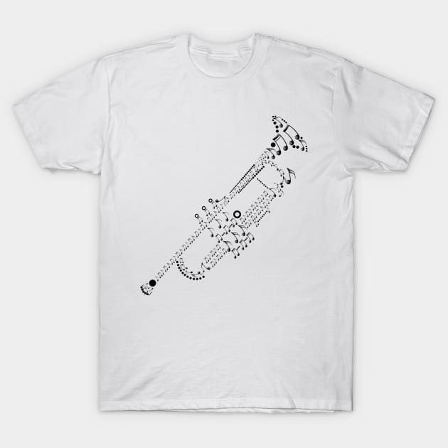 Trumpet T-Shirt by HiCuteVision